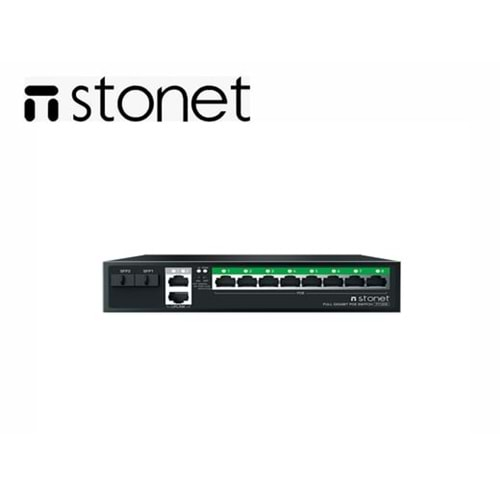 Stonet P112GS 8+2+2 8 Port Gigabit Poe 2xGP + 2xSFP Combo 120W 12 Port Poe Switch