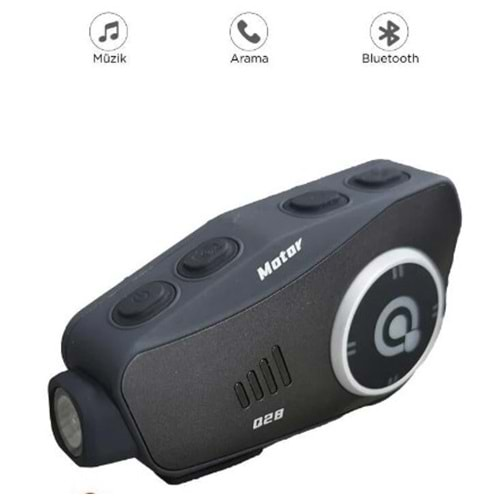 Torima Q28 Intercom +32GB SD Kartlı Bluetooth Motorsiklet Kask Kulaklığı İnterkom