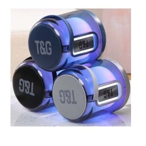 T&G TG-376 Usb Sd Kart Girişli Fm Radyolu Bluetoothlu Ledli Müzik kutusu Hoparlör