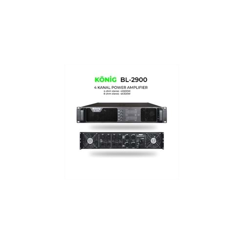 König BL-2900 2400 Watt 4 Kanal Power Anfi