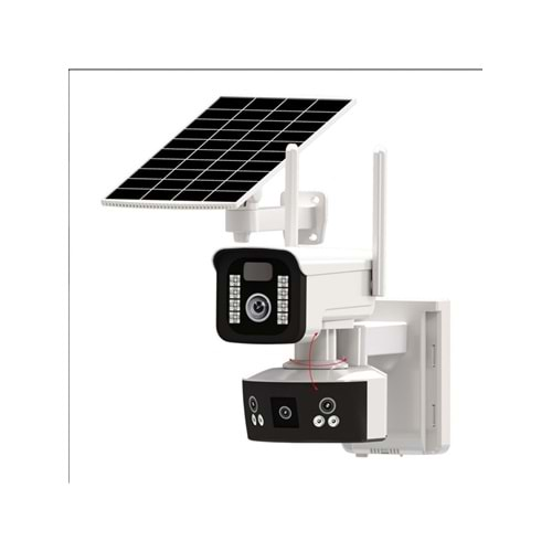 O-KAM Pro 3920 6MP 4G Solar Dual Lens 3 Kamera 3+3MP Dual Light PTZ Kamera