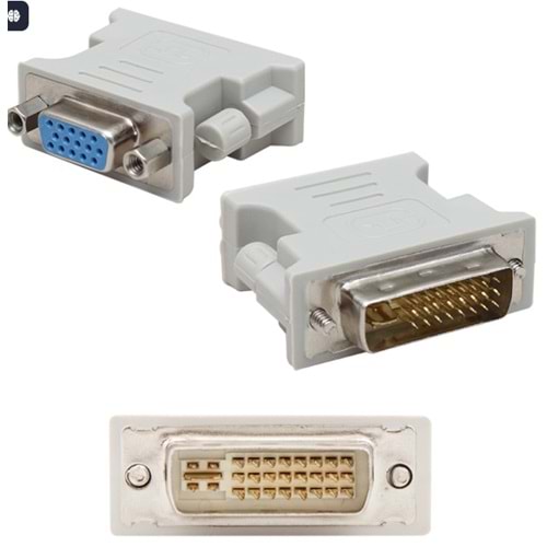Powermaster 10649 DVI Erkek - VGA Dişi Çevirici 24+5 Pin