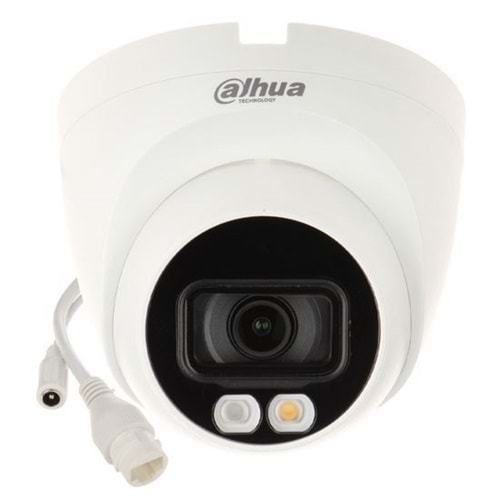 Dahua IPC-HDW1249T-S-IL 2MP 2.8mm SD Kart Smart Dual Light H265+ 30Mt Gece Görüşü Dahili Mikrofon IP67 PoE Dome IP Kamera