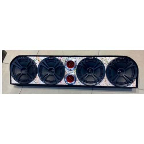 Hi-Fi HF-42010 4 Lü 20 cm 2 Li 10 cm Çerçevesiz Full Mdf Universal Pandizot