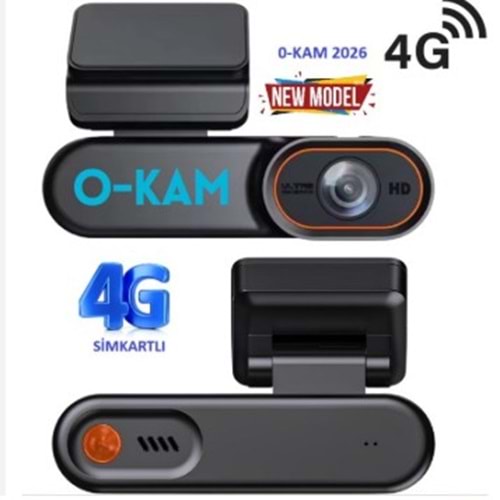 O-KAM Pro 2026 4G Full HD Google Maps GPRS Araç Kamerası