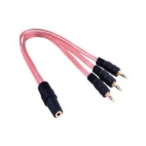Swat FKF393 3 Stero Erkek-1 Stereo Dişi Kablo