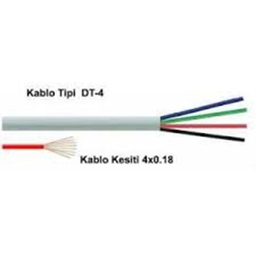 Reçber 901057 DT4 Diafon Kablo - Metre