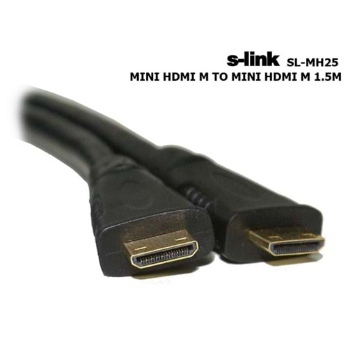 S-link SL-MH25 Mini Hdmı Erkek-Erkek 1.5 Metre Kablo