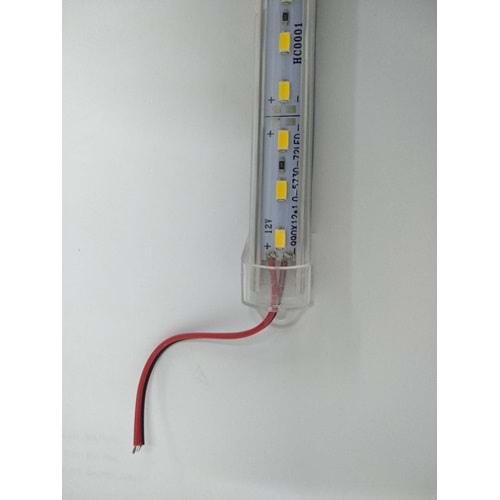 12 Volt Günışığı 5730 Smd Şeffaf Kalıplı 72 Led 1 Metre Bar Led