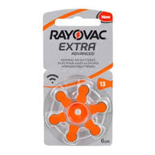 Rayovac 13 Numara İşitme Cihazı Pili 6 Lı Paket Halinde