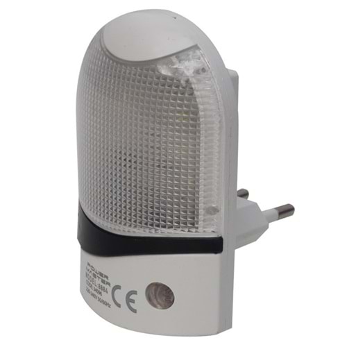 Powermaster PM-34096 Model QL-8884 Ledli Fotoselli Sensörlü Gece Lambası 0.5 Watt LD-9011