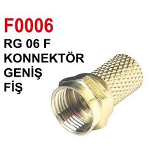 Swat F0006 RG-6 F Konnektör