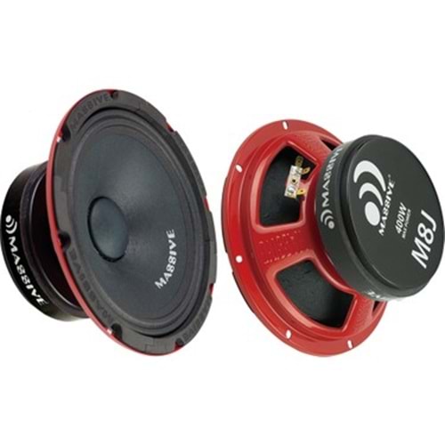 Massive MS-M8J 20cm Midrange 400 Watt Max Power + 150 Watt RMS Power 2 Li Paket Halinde