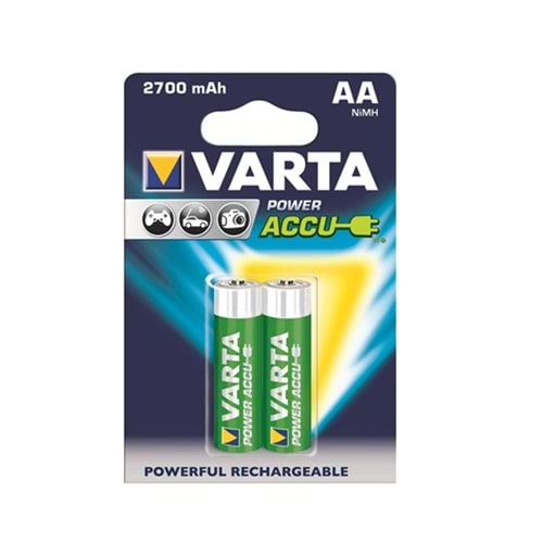 Varta 2700 mAh AA Şarjlı Kalem Pil 2 Li Paket Halinde