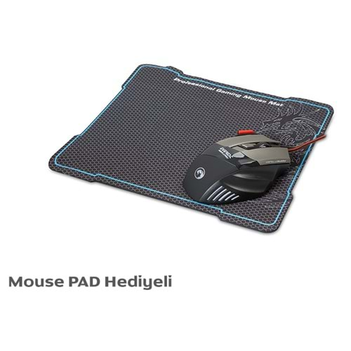 Everest SGM-X7 Pro Siyah 7200dpi Customizable Gaming Oyuncu Mouse