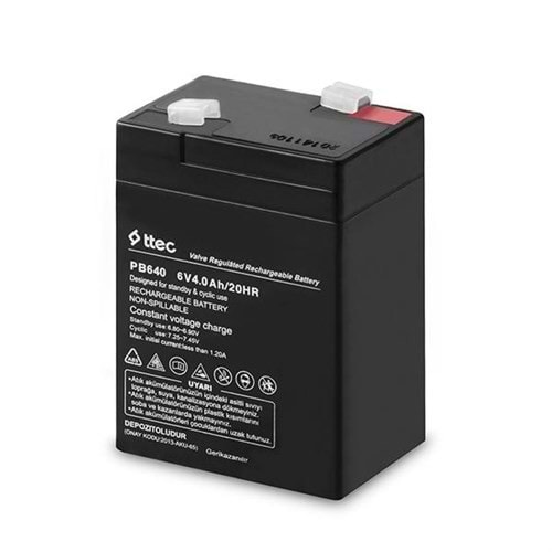 Ttec 6 Volt 4 Amper Bakımsız Kuru Akü