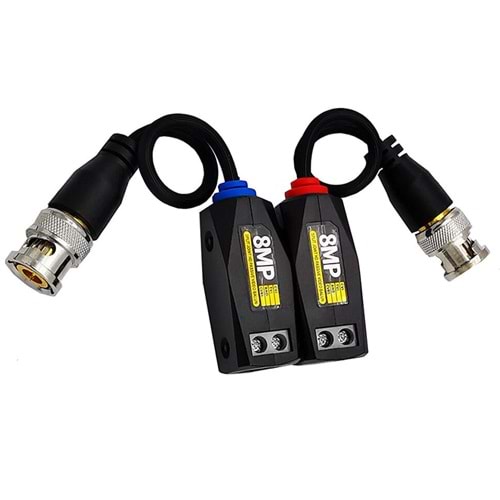 Powermaster PM-3889 8 Mp 1080P 2KV 250-400 Metre Hd-Tvı-Cvı-Ahd-Cvbs Hd Video Balun