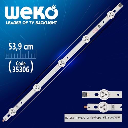 Weko 35306 Sunny Tv Bar Led - Adet