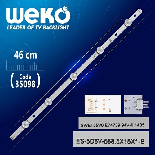 Weko 35098 LG INNOTEK DRT 3.0 50''_ A TYPE REV01 1_140107-46 CM-Tv Led Bar=LED162=SET-2015=GEN-013=35099=LCD249=LCD257=Adet Olarak Satılır--50LB580V-50LB582V-50LF650V-50LF652V-50LB652V-50LF580N-50LB565V-ZQ, 50LB5800-UG, 50LB5900-UV