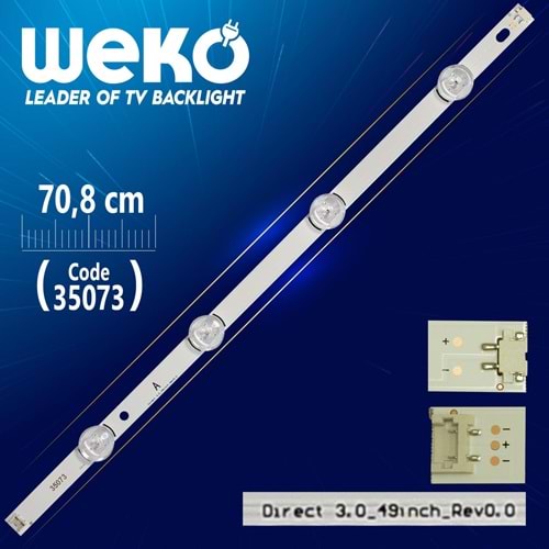 Weko 35073/35074-TK Tv Ledi 46.0cm 4 LED (A)=SET-0031=LED193=LCD272=LCD256=Adet Olarak Satılır