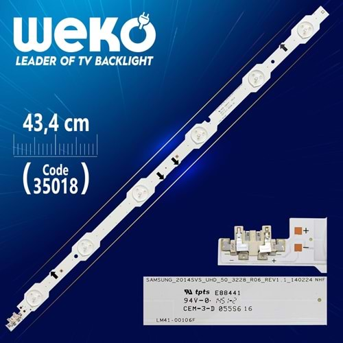 Weko 35414.47.7cm EVERLIGHT LB460P0601-AJ-5(HF)(0) - 76M8H(P40)=46PFL3108K/12, 46PFL3208H= - 46