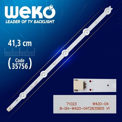 Weko 35756 42'' ROW2.1 REV 0.6 1 L1-TYPE 6916L-1214A - 41.3 CM 5 LEDLİ LCD224=Adet Olarak Satılır