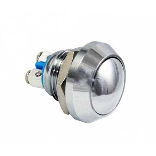 D81 12mm Metal Buton Yaylı Ledsiz