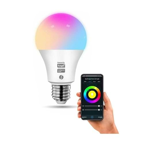 S-Link Swapp Sl-RGB9 Akıllı Rgb Led Lamba/Ampul 9W 50HZ 800LM Wifi Tuya Destekli