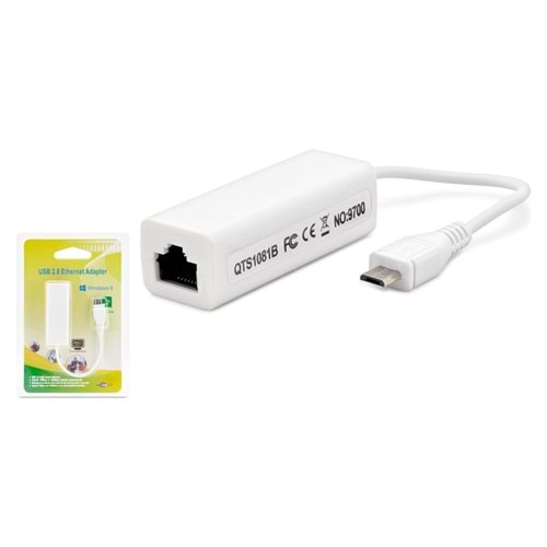 Hadron HN2208 Ethernet 2.0 To USB Micro Çevirici