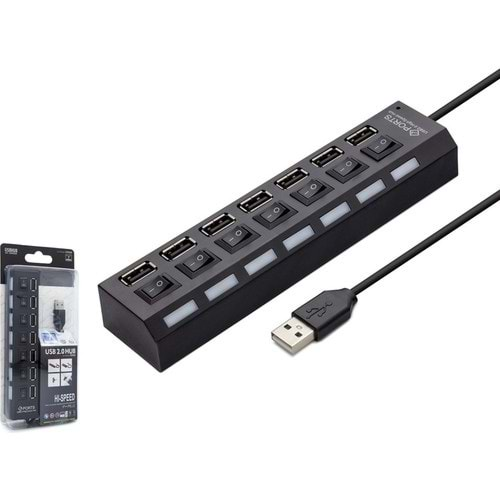 Hadron HDX7001(103) Hub Usb 2.0 7 Port Usb Çoğaltıcı