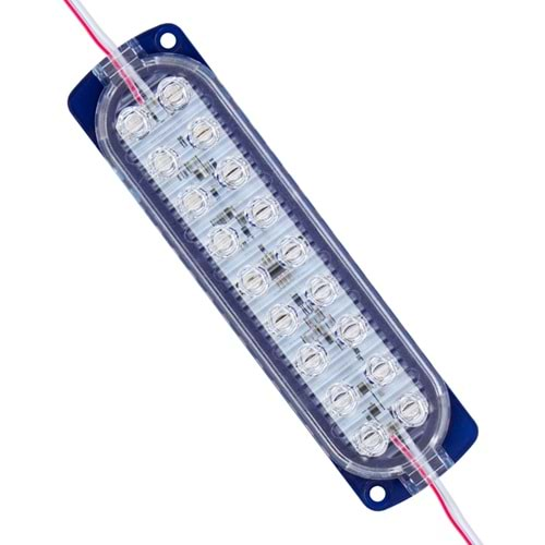 Powermaster 7518 12V 3.6W 69x16m Mavi Flaşlı Yanıp Sönen 2835 Modül Led