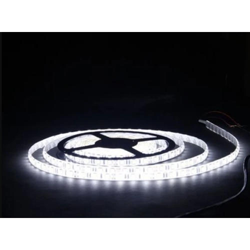 Hightek 12 Volt 5050 Beyaz 3 Çip 60 Led Silikonlu Dış Mekan Şerit Led - 5 Metre