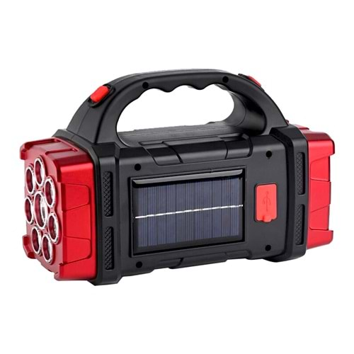 Powermaster 21493 HB-1678 Solarlı USB Çıkışlı Şarjlı 38 Watt Kamp Feneri