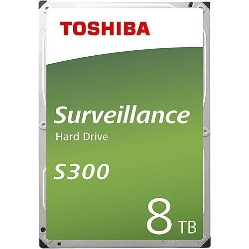 Toshiba S300 PRO 3.5'' 8TB 256MB 7200RPM SATA3 Güvenlik Sabit Disk HDWT380UZSVA