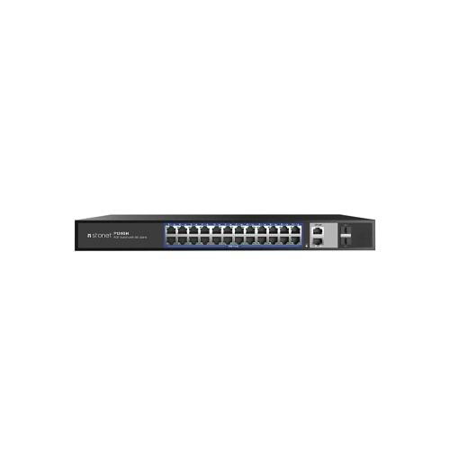 Stonet P124GH 24+2+2 24 Port PoE 10/100 2 Port Uplink 10/100/1000 2xSFP 320W PoE Switch