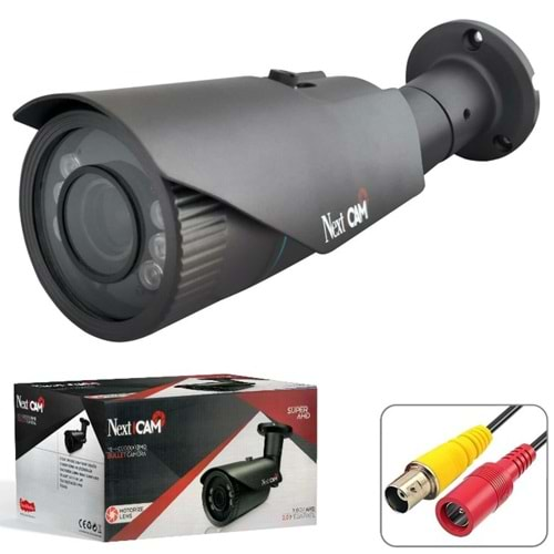 Nextcam YE-HD 20000 BMD 2.8/12 Varifocal Motorize Bullet Kamera 2MP