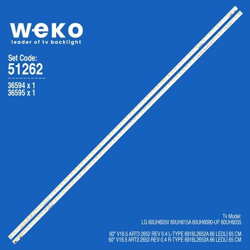 Weko Wkset-6262 LG Tv Bar Led Takımı