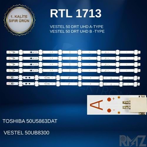 RTL-1713 (SET-2339) (50UD8400) (50UD6300) (50UD8800) (50UB8300) (Takım)=Fully SET-1096=Wkset-5477VESTEL 50 DRT UHD A-TYPE, VESTEL 50 DRT UHD B -TYPE, 17DLB50NER1-A, 17DLB50NER1-B JL.D50071330-078HS-M_V01, JL.D50071330-078AS-M_V01 , SVV500A54_A67_REV0