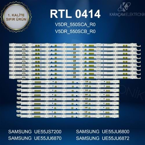 RTL-0414 (SET-2037) Samsung 55 /SAMSUNG UE55JS7200U LED BAR, SAMSUNG UE55JU6870 LED BAR ,V5DR_550SCA_R0 , V5DR_550SCB_R0