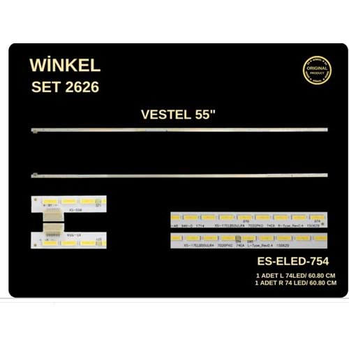 Winkel SET-2626 ELED 754 2 PARÇA ELED 55