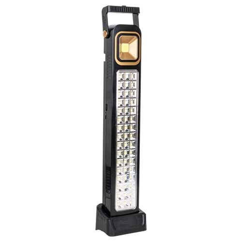 Powermaster HEL-6866T-1 48 Ledli 45w Solarlı ve Şarjlı Işıldak