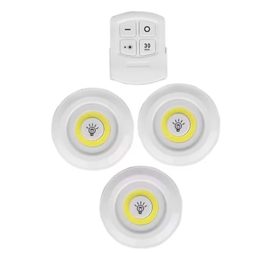 Watton WT-364 Uzaktan Kumandalı Yapışkanlı Led Spot Lamba
