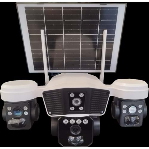 O-KAM Pro 3936 9MP 4G 3 Kameralı Solar PTZ Kamera