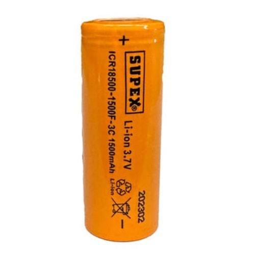 Supex ICR18650-1500F-3C 3.7 Volt 1500 mAh Başlıksız Lityum Pil