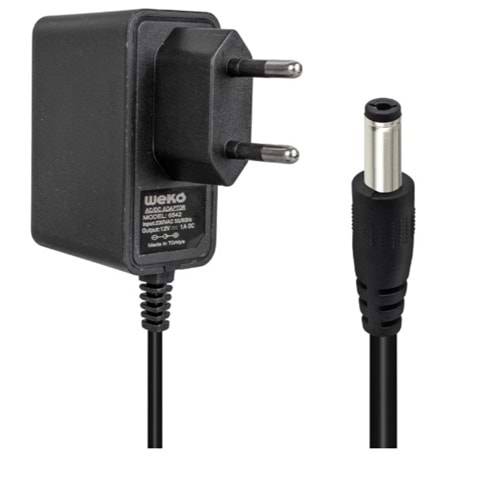 Weko 6542 12 Volt 1 Amper Plastik Kasa Priz Tip Adaptör