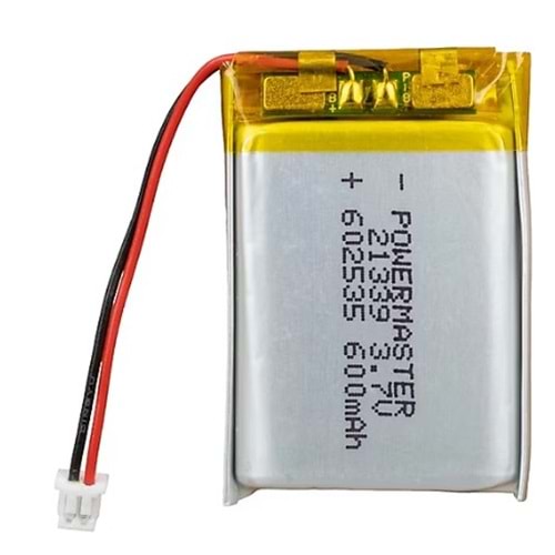 Lipo 602530 3.7 Volt 400mAh Lityum Polimer Pil