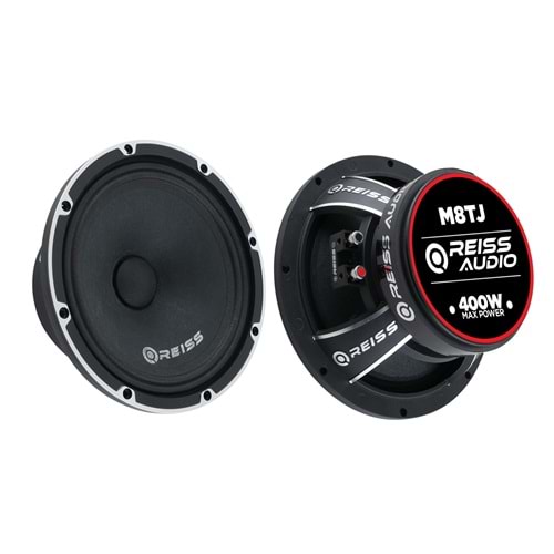 Reiss Audio RS-M8TJ 400 Watt Max Power+175 Watt Rms Power 20 Cm Oto Midrange 2 Li Paket Halinde