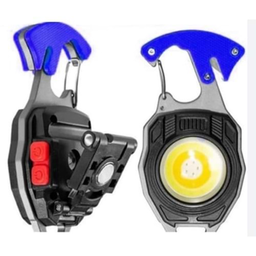 Gold Orion OR-5147 Su Geçirmez Kesici Tornavida Araçları Taşınabilir Cob Led Şarj Edilebilir Mini El Feneri