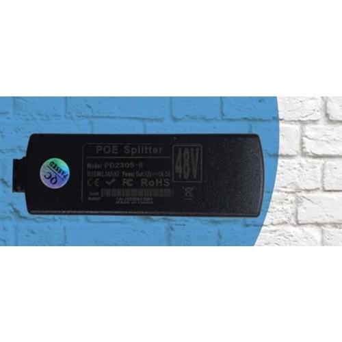 Ztech ZR-883 12V 2A IP 10/100 Kamera Poe Kablosu Aktif Poe Splitter