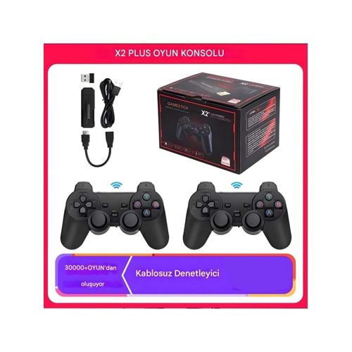 Cevval Game Stick X2 Plus Retro Atari 3D Retro 4K HD Video Oyun Konsolu
